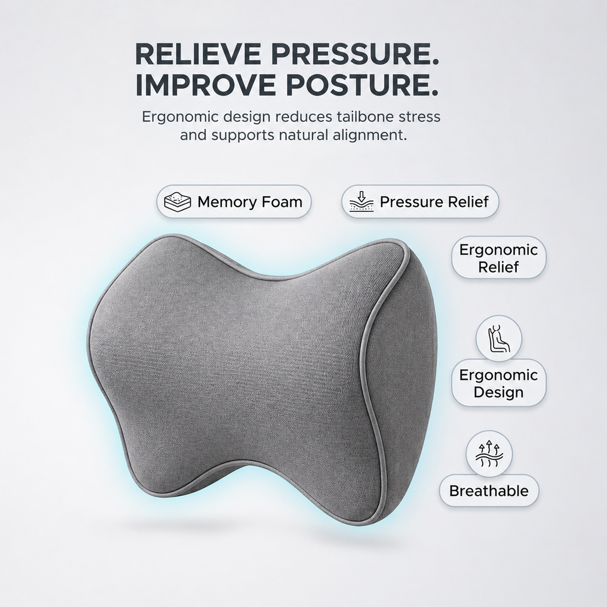 Car Neckrest Support Pillow Memory Foam