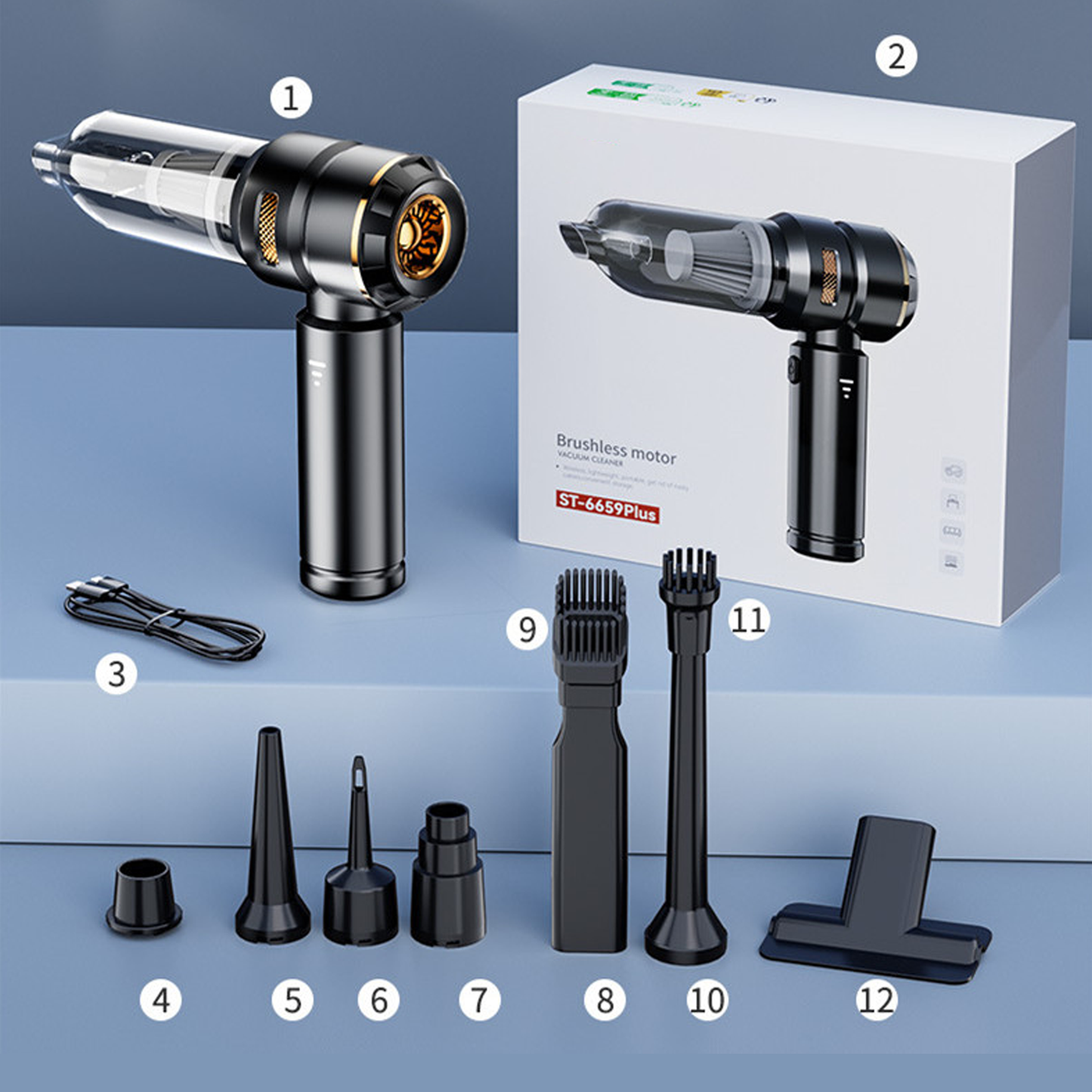 4-in-1 Cordless Brushless Vacuum Cleaner & Air Blower