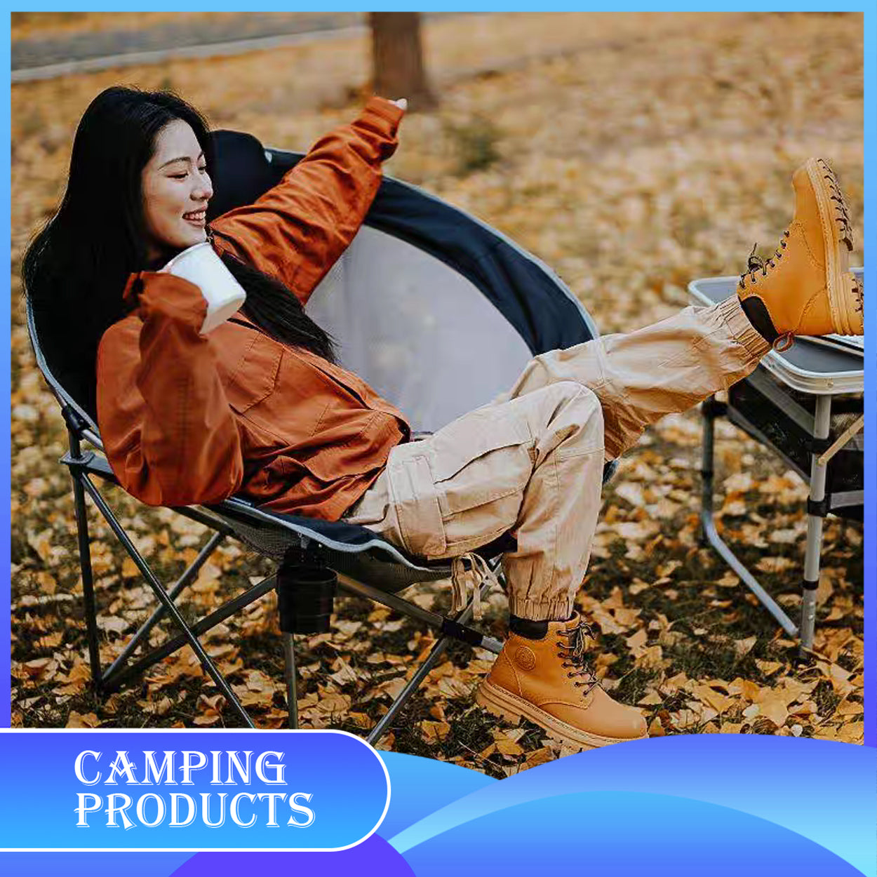 Portable Oversized Moon Chair