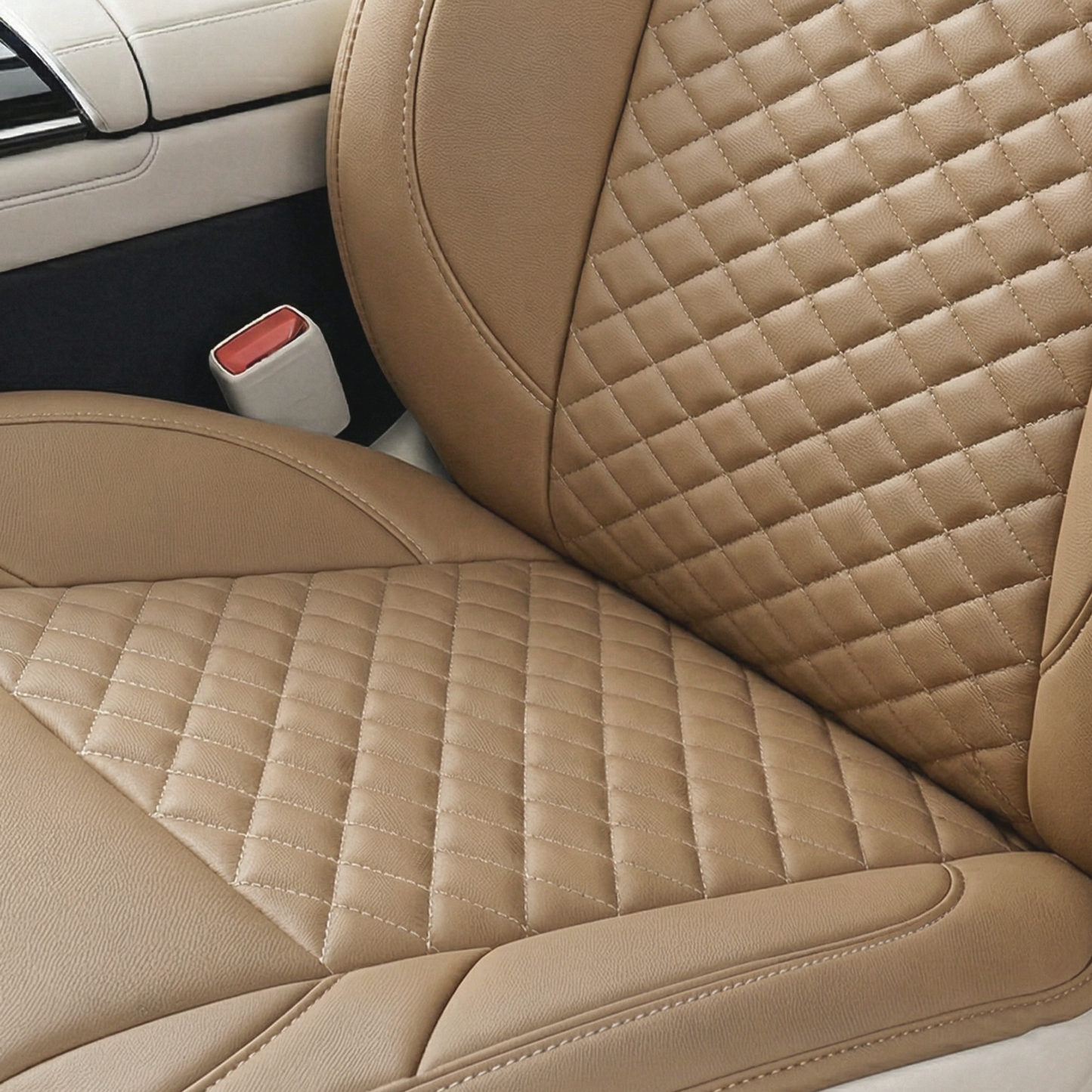 Auto Family Premium 5Pcs Set PU Leather Car Seat Cover Full Set (Sedan Car) | B0GVP8T6XP