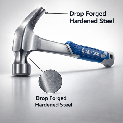 Heavy Duty Steel Claw Hammer 500g | Non-Slip Grip