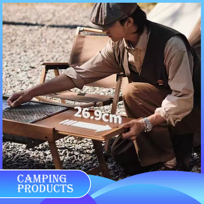 Folding Wooden Camping Table
