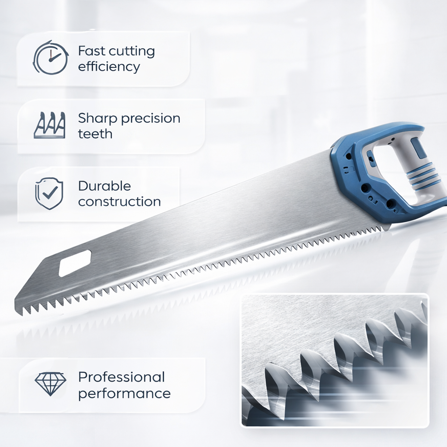 400mm Hand Saw | Rubberized Grip & Steel Blade