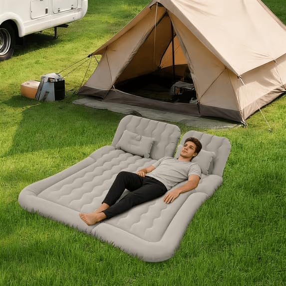 SUV Car Inflatable Air Mattress for Back Seat with 2 Air Pillows