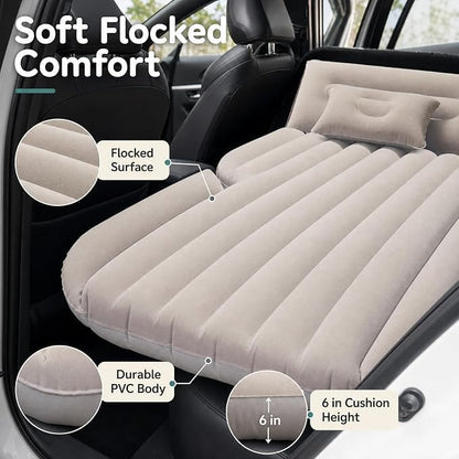 SUV Car Inflatable Air Mattress for Back Seat with 2 Air Pillows