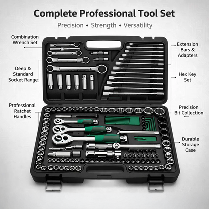 Precision Ratcheting Screwdriver & Socket Bit Set | 151 Pcs