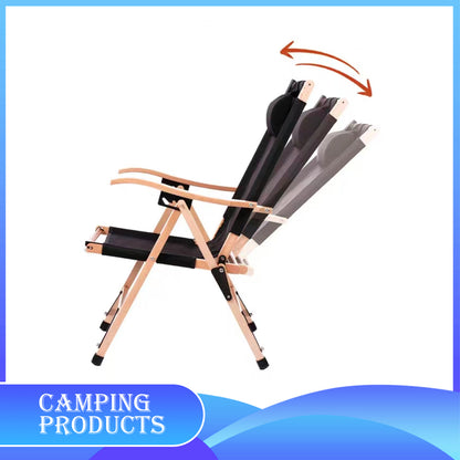 Camping Chair with Adjustable Headrest