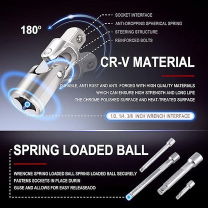 Precision Ratcheting Screwdriver & Socket Bit Set | 121 Pcs