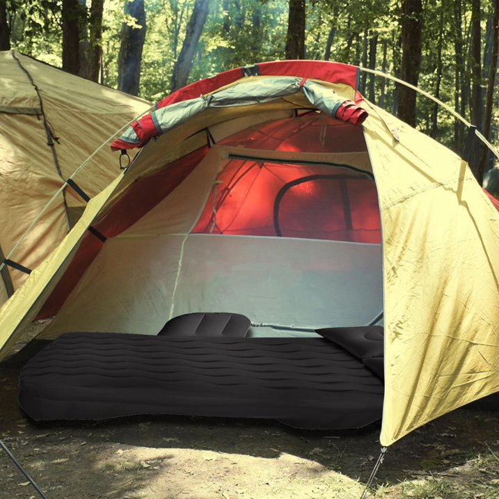 Inflatable Car Air Mattress, Portable Car Camping Mattress with Pillows