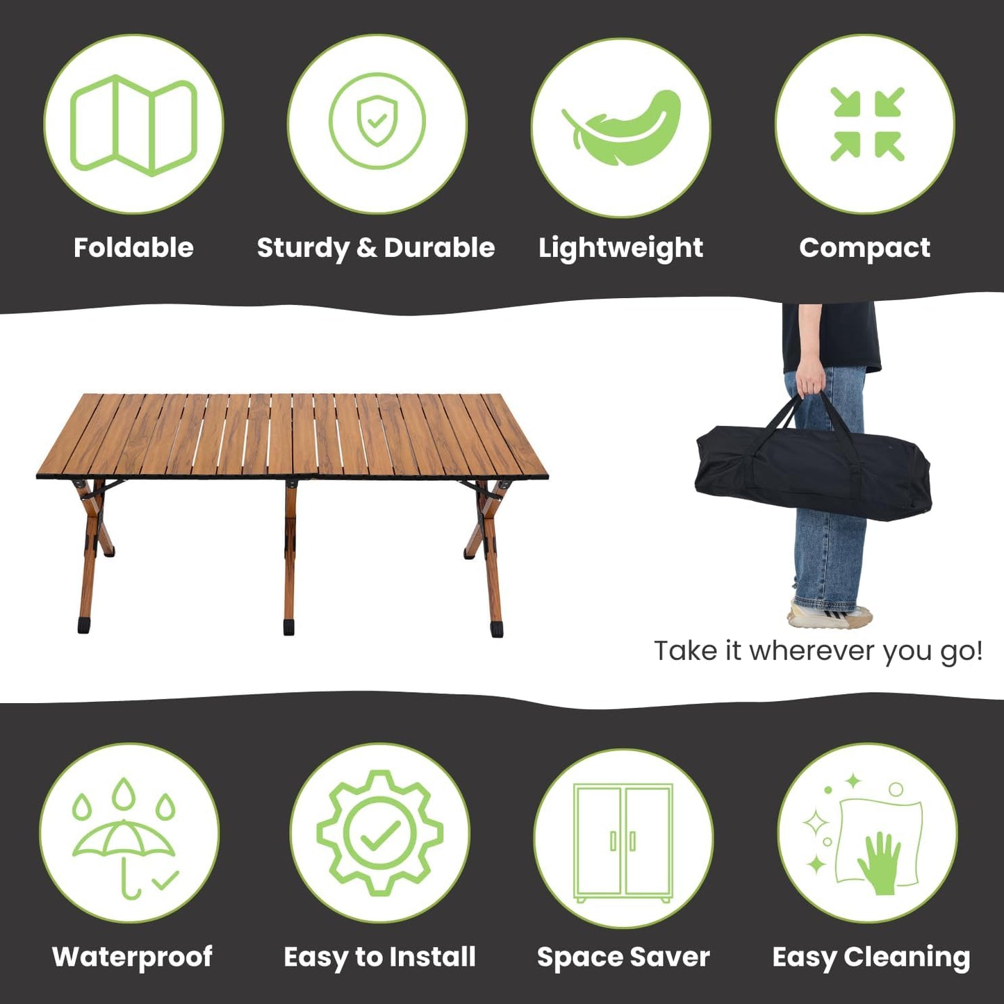 Foldable Folding Camping Table