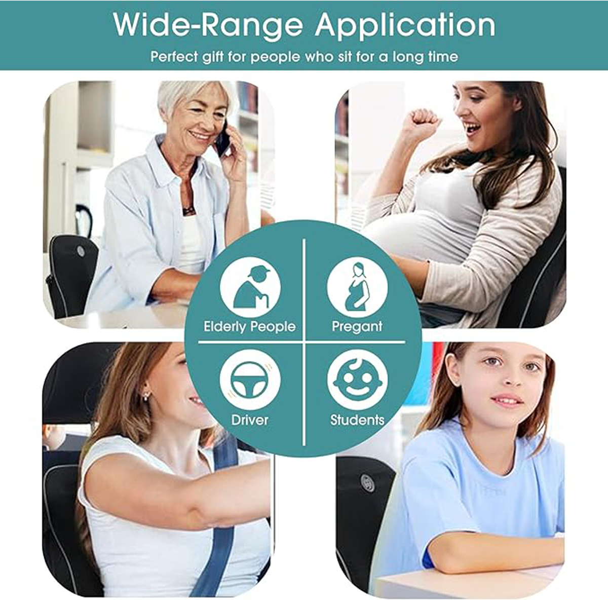 Lumbar Support Pillow for Car Seat and Chair