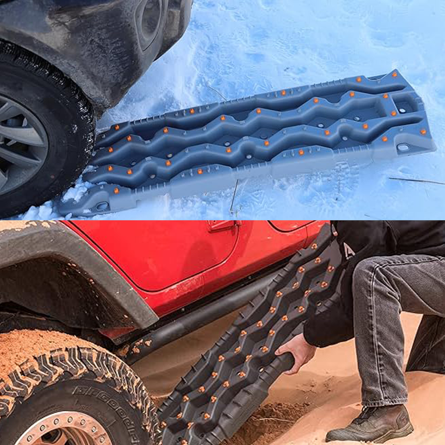 Car Traction Boards Sand & Snow Recovery Tracks