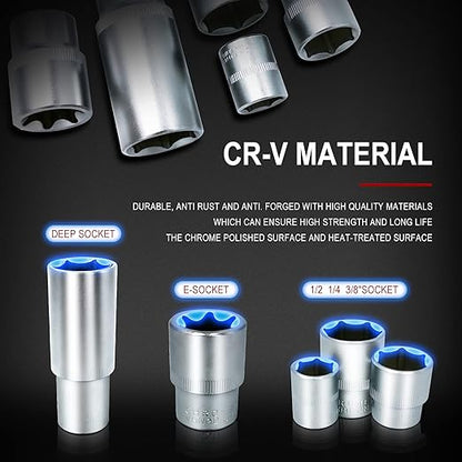 Precision Ratcheting Screwdriver & Socket Bit Set | 121 Pcs