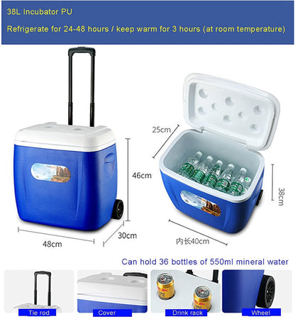 28L Rolling Cooler Box