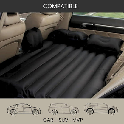 Inflatable Car Air Mattress with Pump & 2 Air Pillows