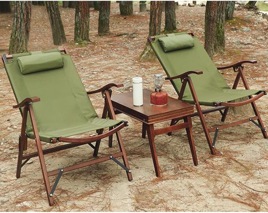 Camping Chair with Adjustable Headrest