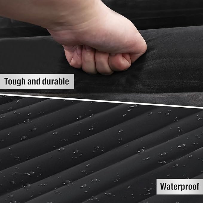Inflatable Car Air Mattress with Pump & 2 Air Pillows