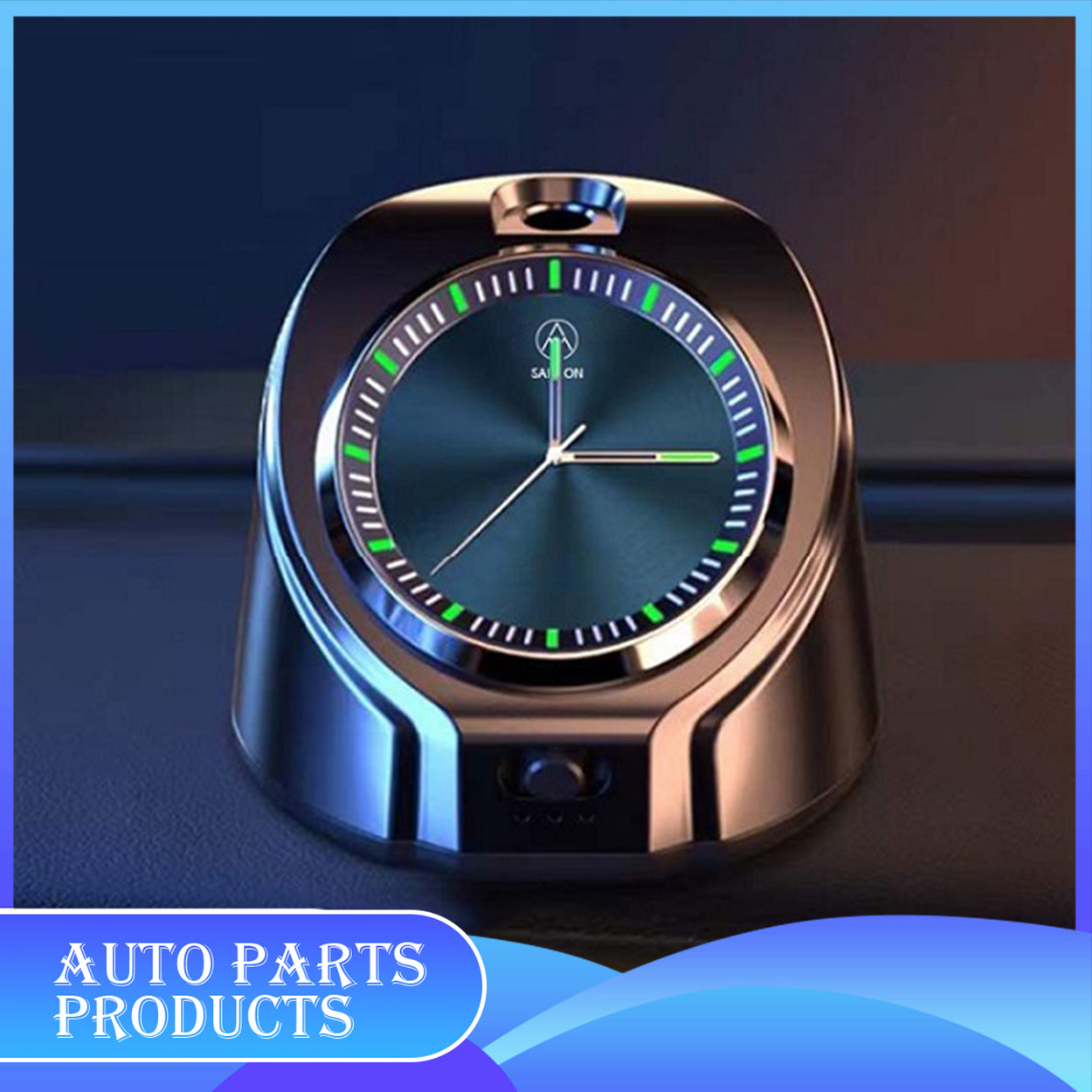 Waterless Car Diffuser with Built-in Clock