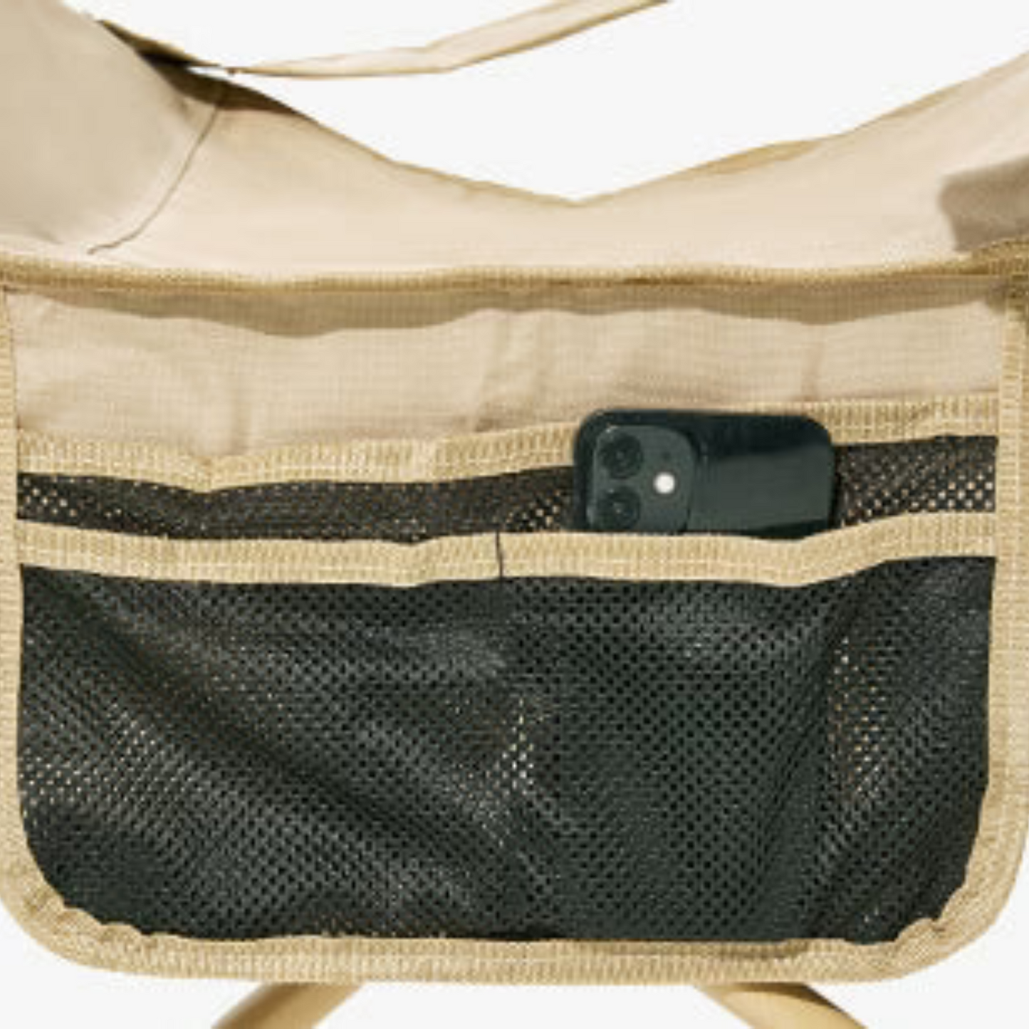 Foldable Camping Chair with Footrest and Cup Holder