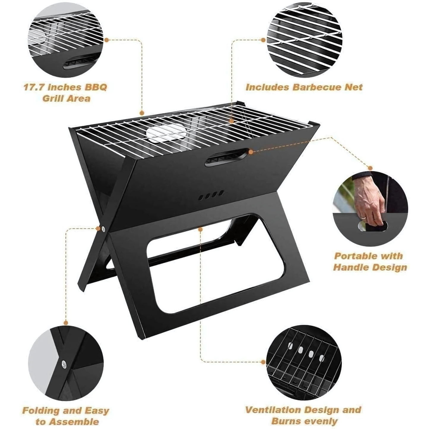 Stainless Steel Folding Grill