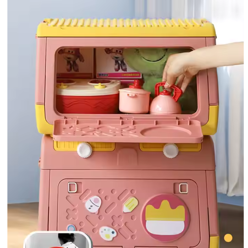 Toy Storage Box with Wheels