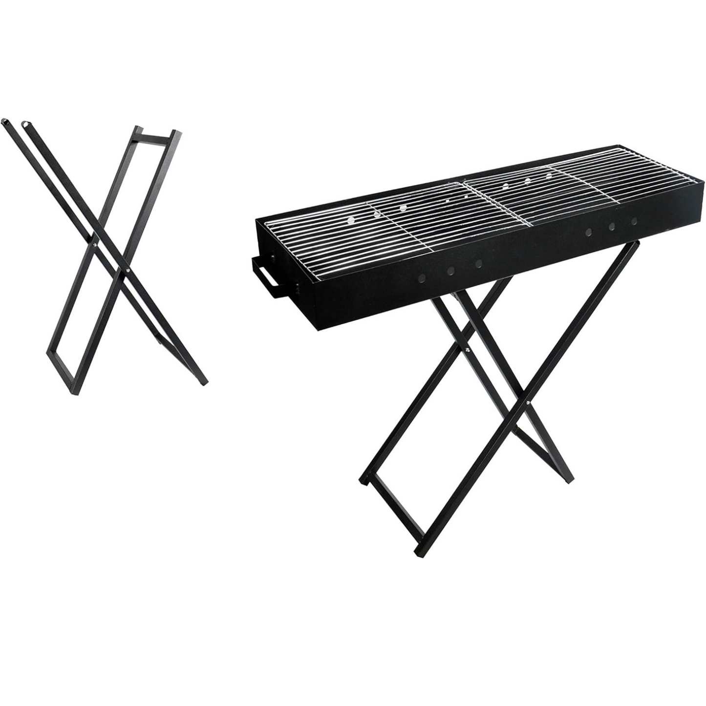 Portable Stainless Steel Charcoal BBQ Grill