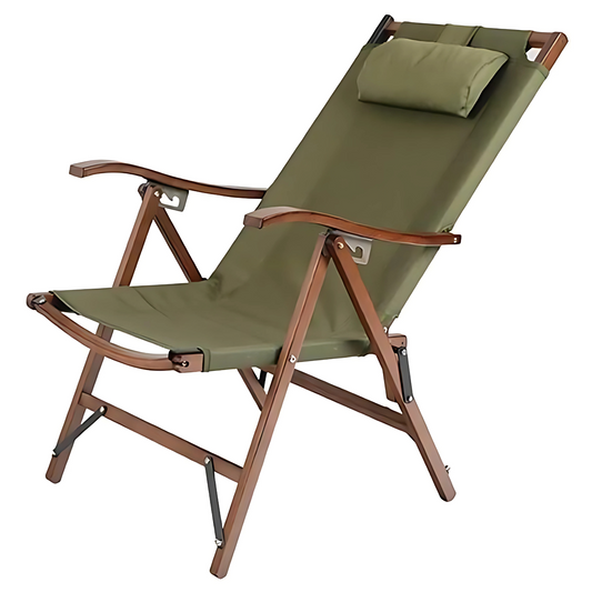 Camping Chair with Adjustable Headrest