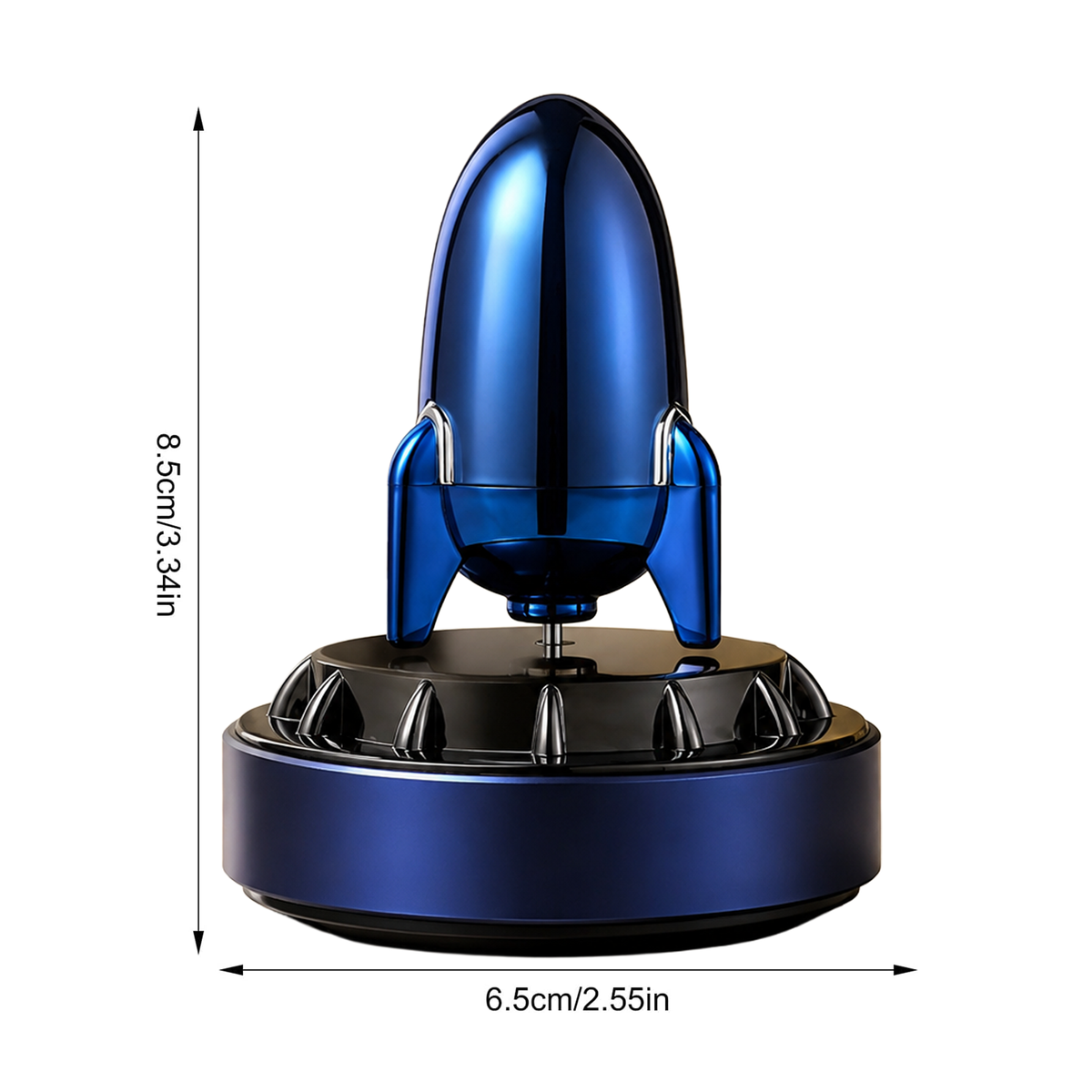 Solar-Powered Car Air Freshener Perfume Diffuser - Rocket