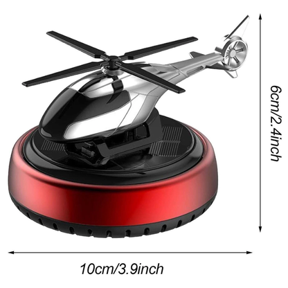 Solar-Powered Car Air Freshener Perfume Diffuser - Helicopter