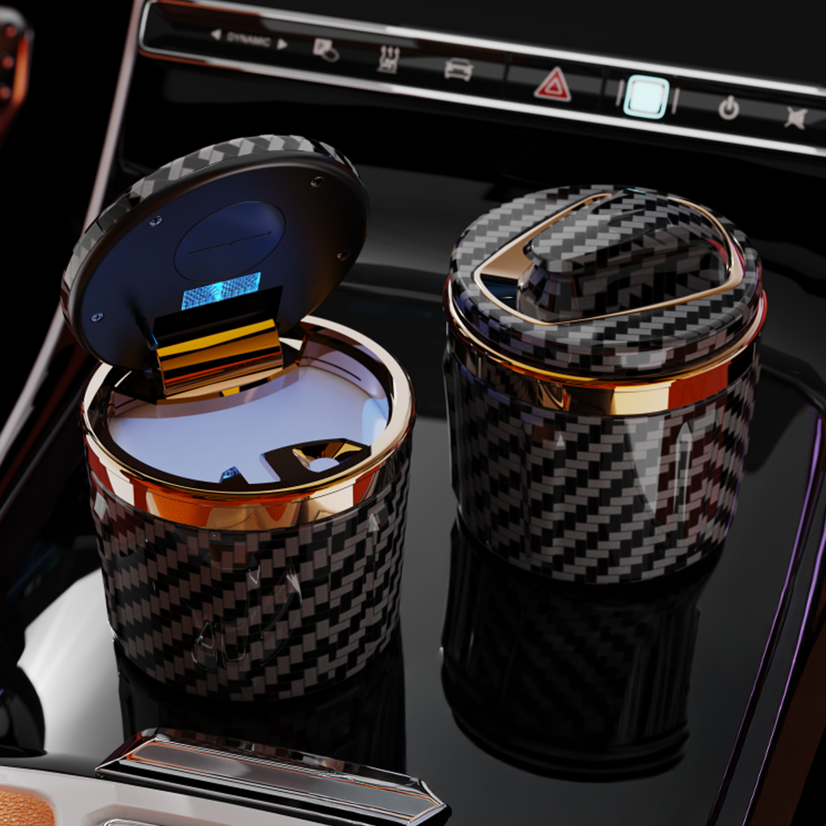 Smokeless Car Ashtray with LED Light