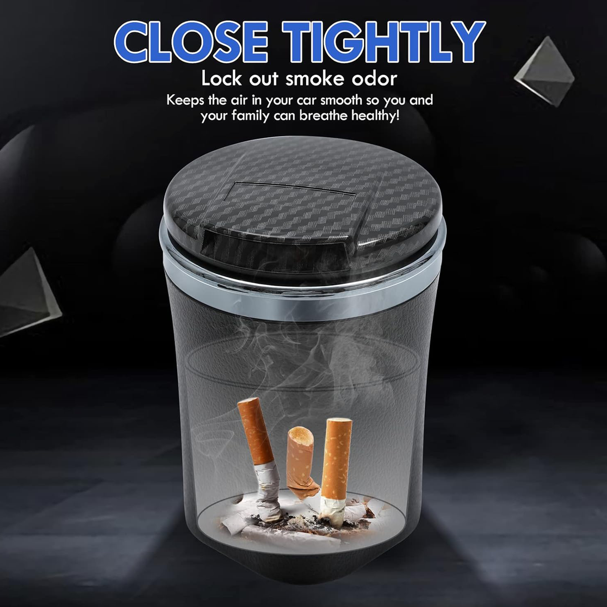 Smokeless Car Ashtray with LED Light