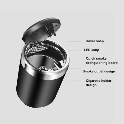 Smokeless Car Ashtray with LED Light