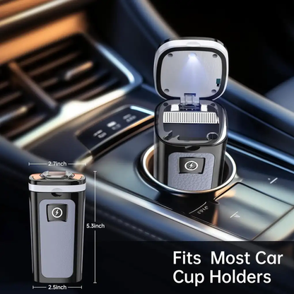 Rechargeable Car Ashtray with LED Light