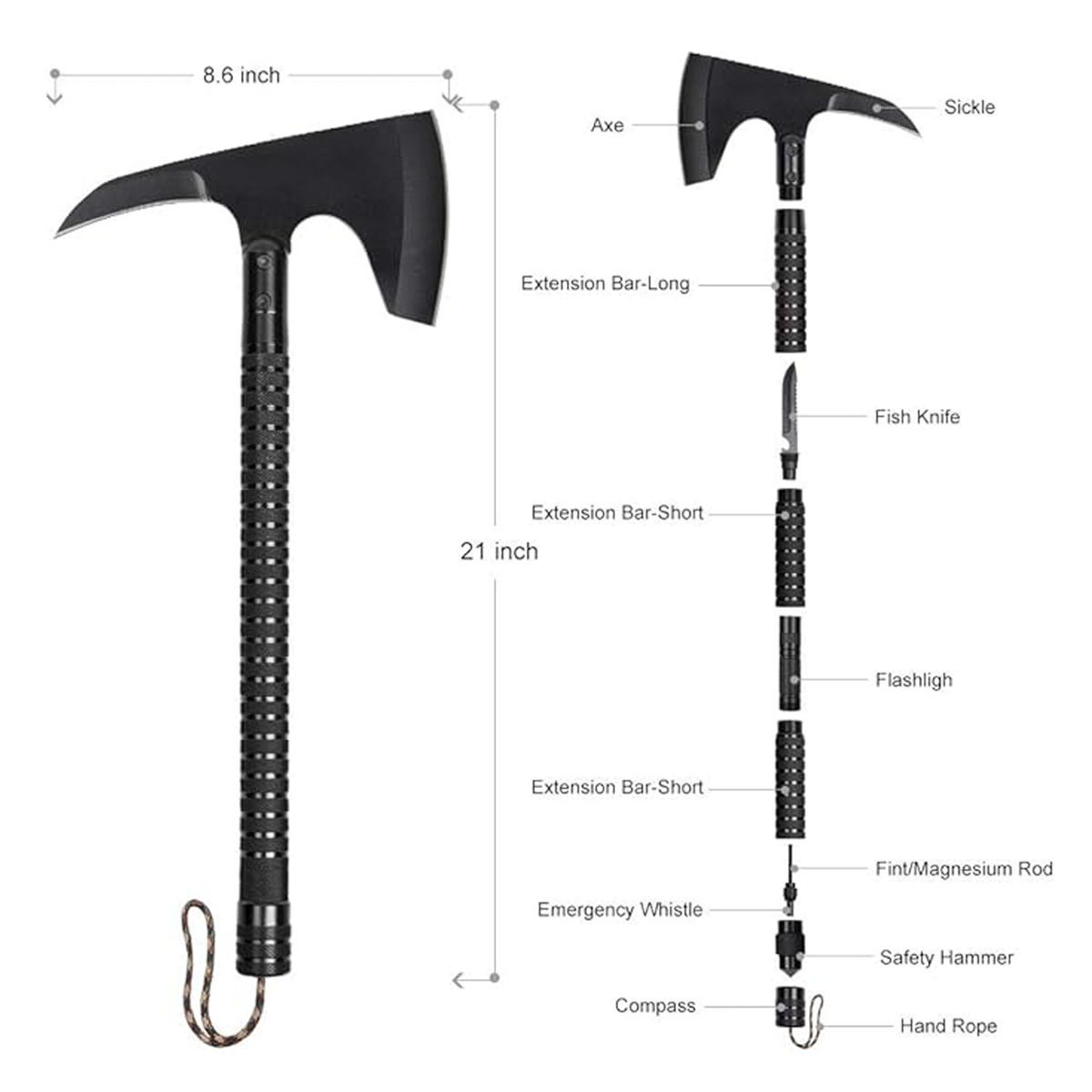Compact Hand Axe – Camping Hatchet