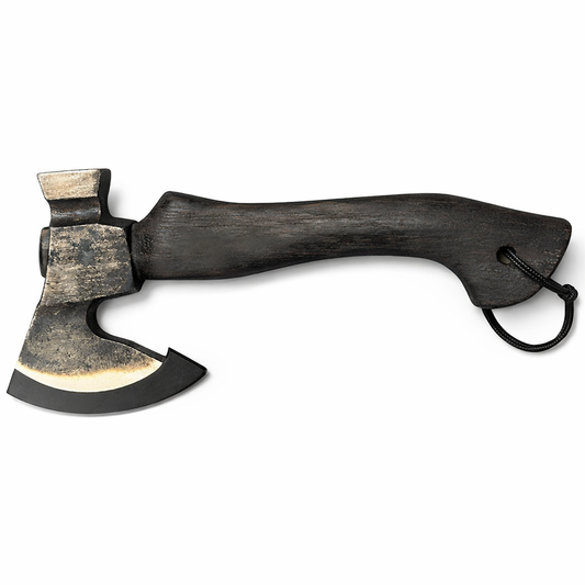 Compact Hand Axe with Wooden Handle