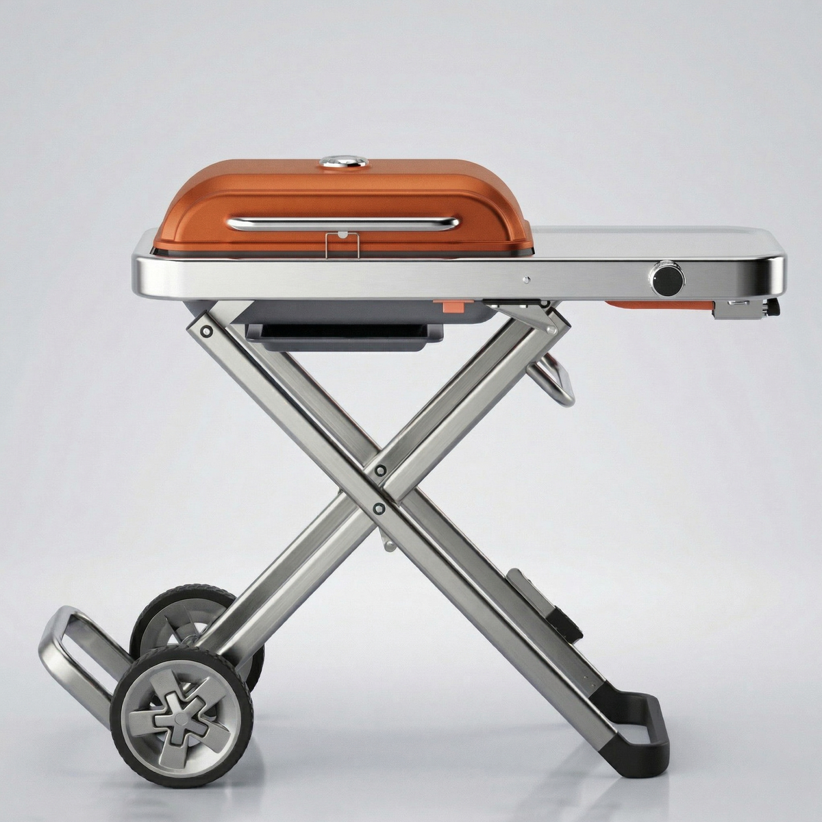 Premium Portable BBQ Gas Grill with Foldable Stand & Wheels