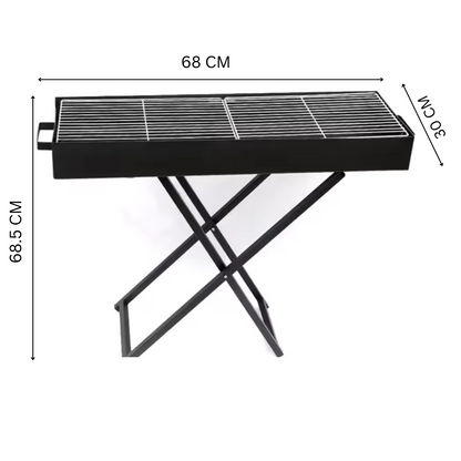 Portable Stainless Steel Charcoal BBQ Grill