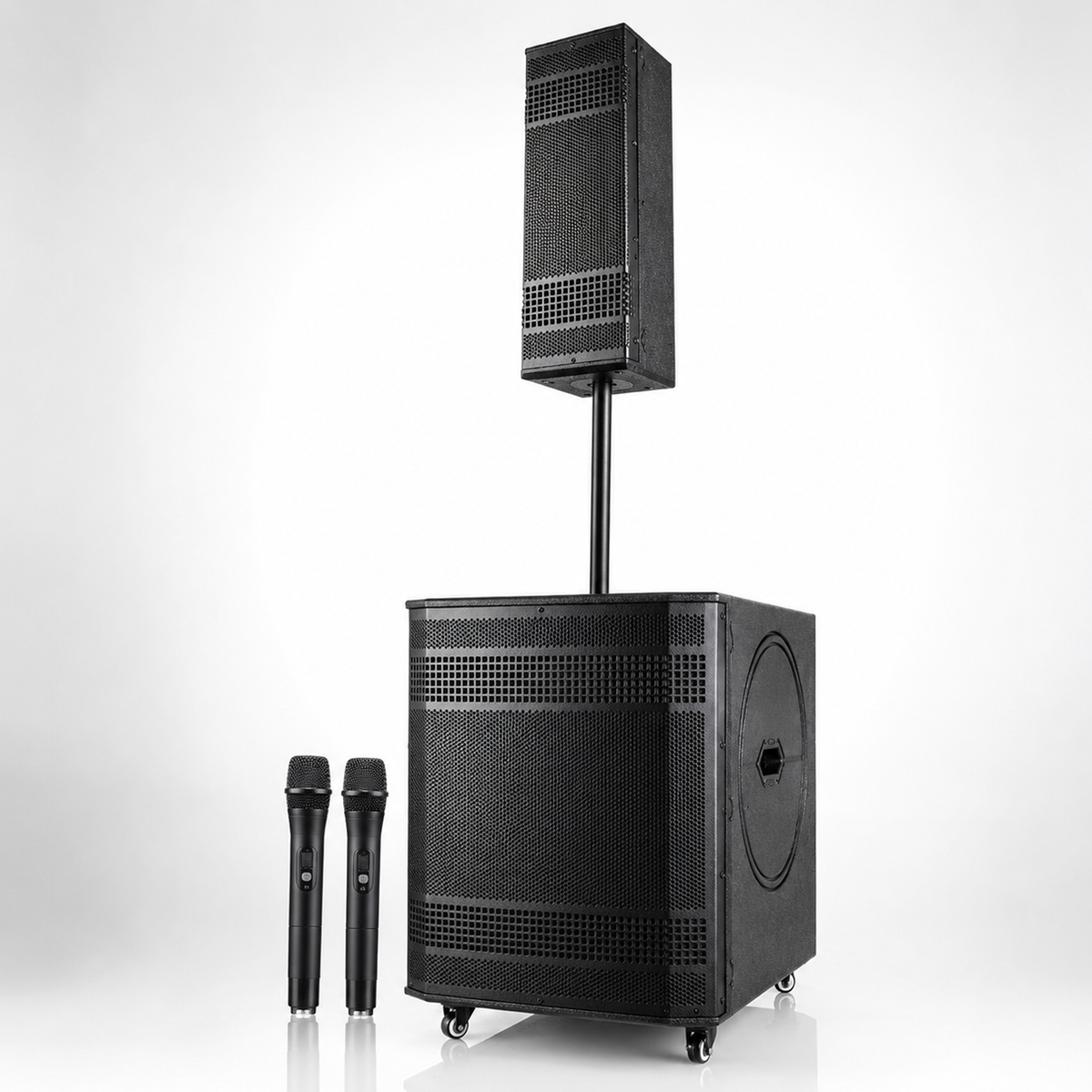 Portable Bluetooth Speaker with Wireless Microphone & Remote
