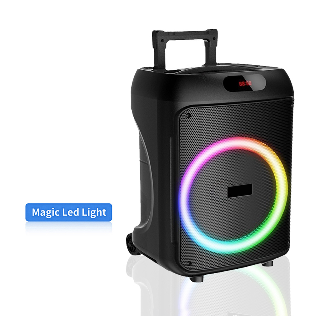 Portable Bluetooth Speaker with Wireless Microphone & Remote