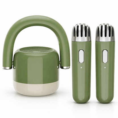 Portable Bluetooth Karaoke Speaker with 2 Microphones