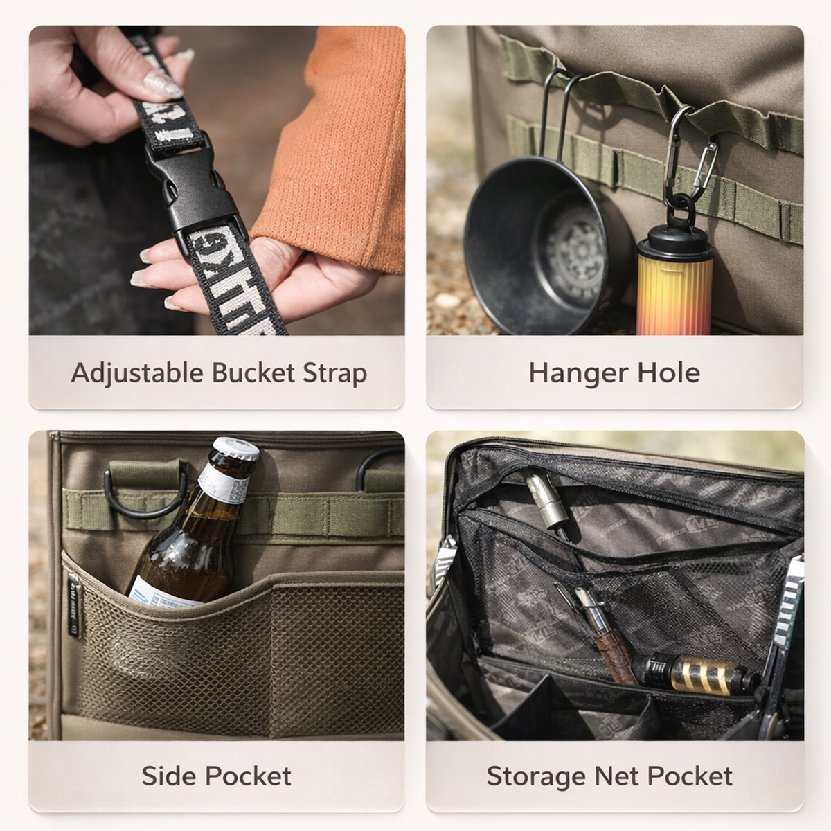 52*35*50cm Camping Storage Bag, Travel Gear Organizer