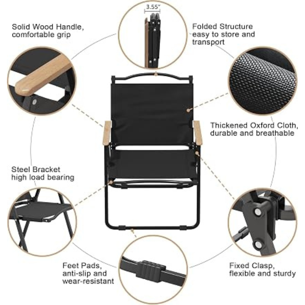 Folding Camping Chair with Cup Holder