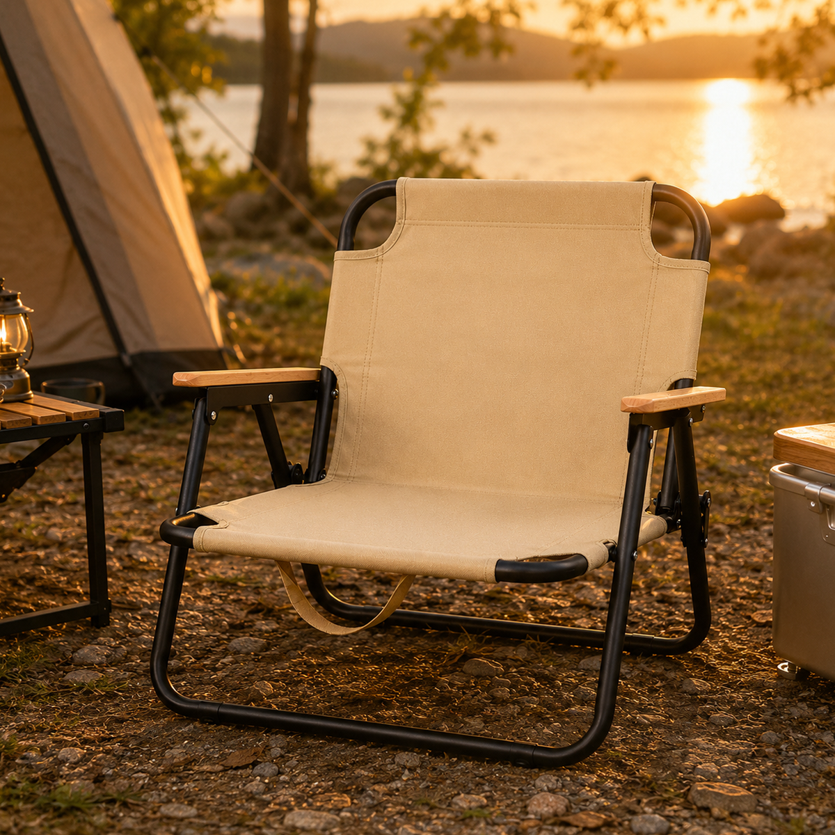 Wooden Portable Folding Camping Chair