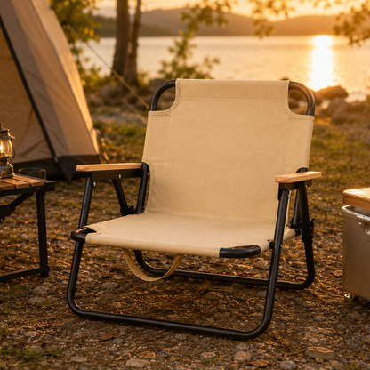 Wooden Portable Folding Camping Chair