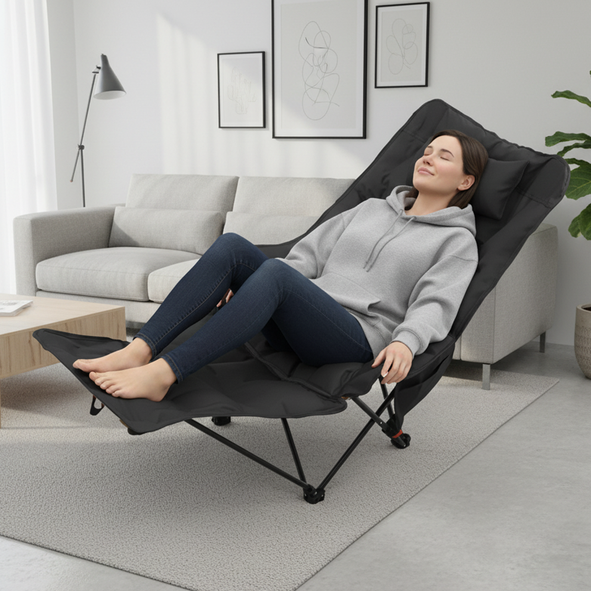 Portable Folding Camping Lounge Chair