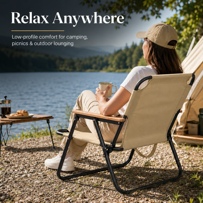 Wooden Portable Folding Camping Chair