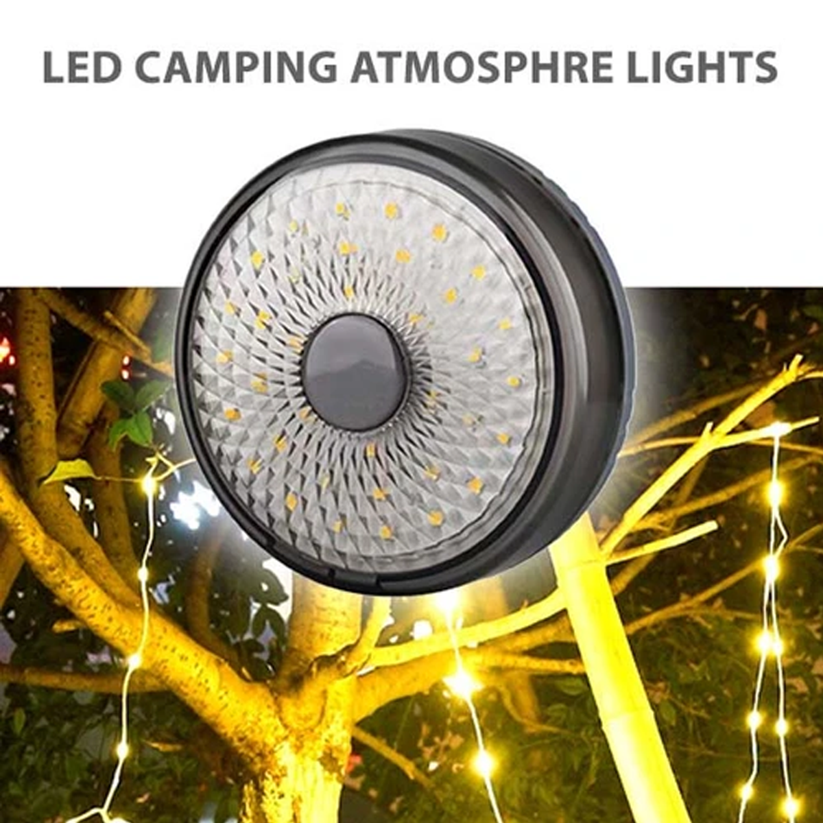 Rechargeable LED Outdoor Light, Portable Tent Lantern