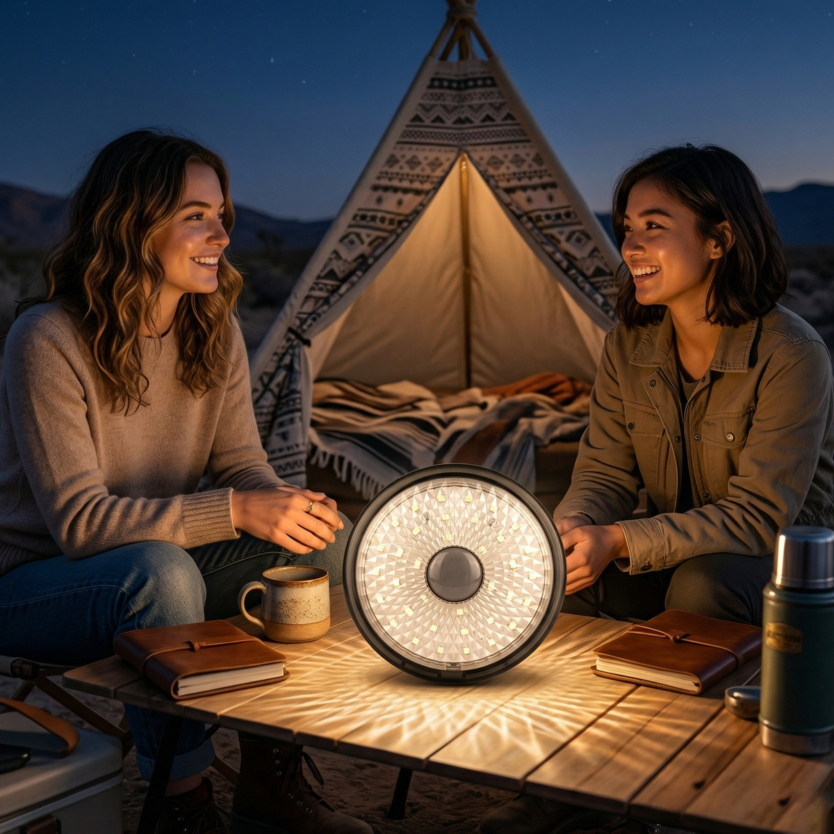 Rechargeable LED Outdoor Light, Portable Tent Lantern