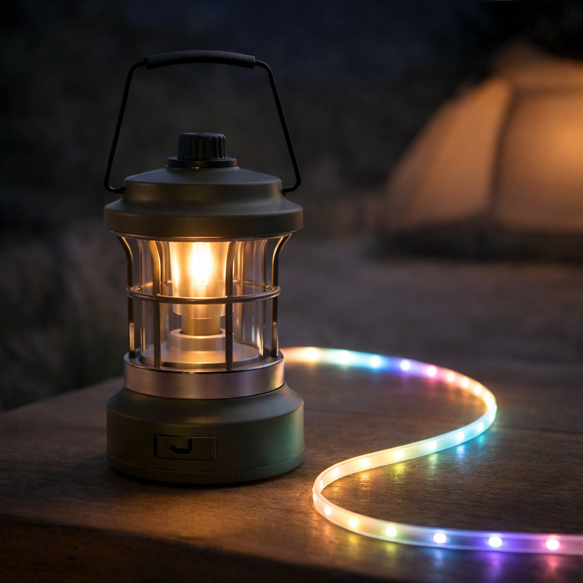 2 in 1 LED Camping Lantern Outdoor Light