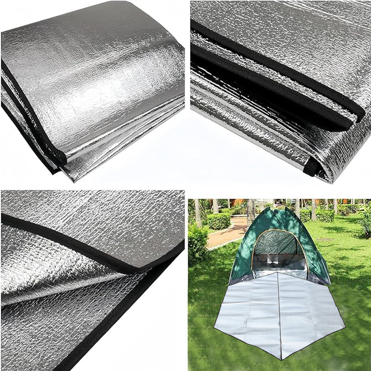 200*200cm Foldable Aluminium Insulation Camping Mat
